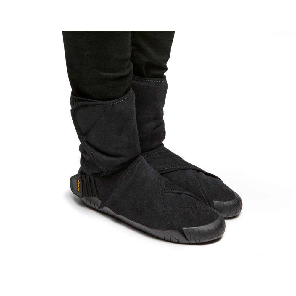 Vibram Furoshiki Dame Støvler Sort - Eastern Traveler Classic Shearling Mid - 2980BTHIM